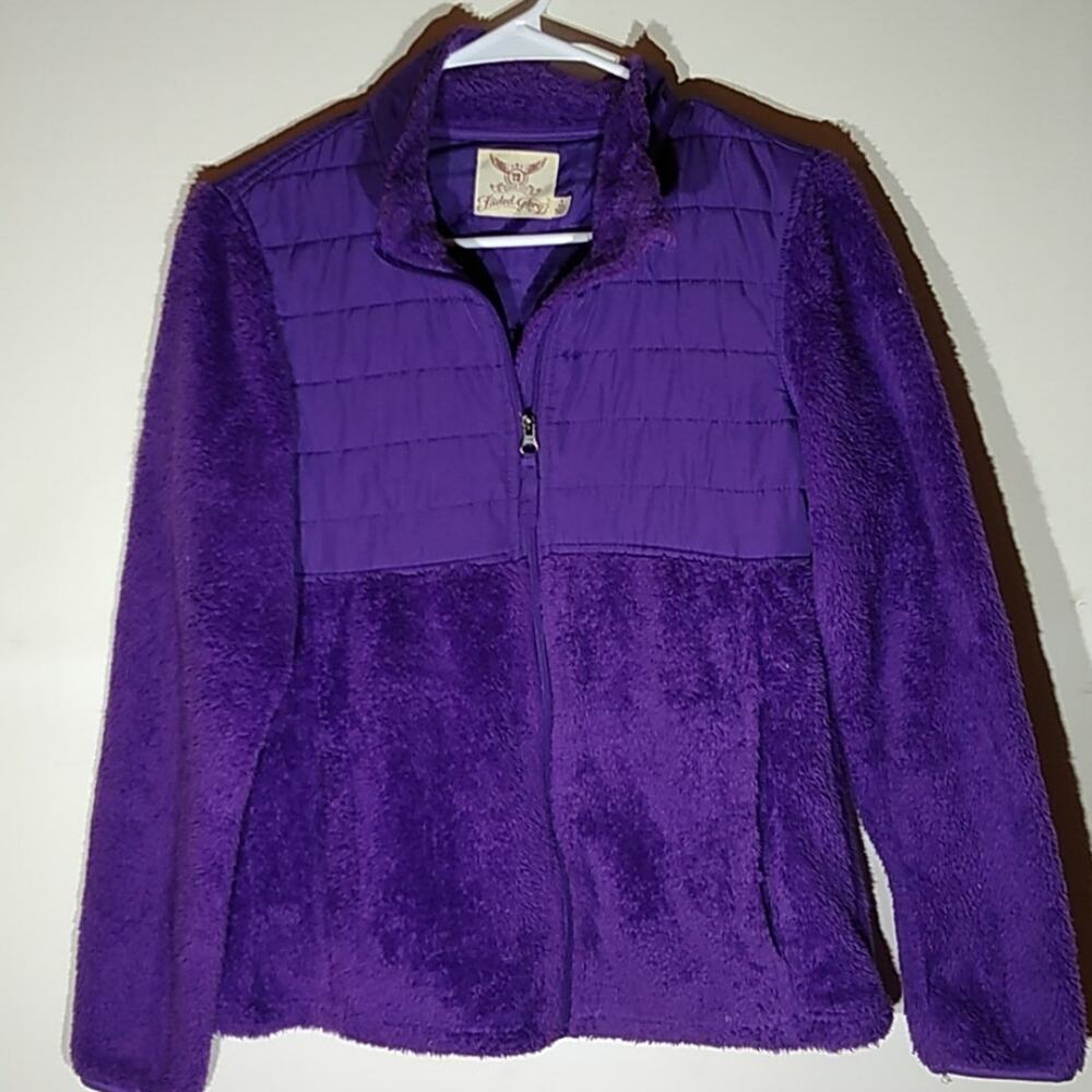 Faded Glory girls purple jacket size small. Warm ,Fall